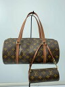【中古】LOUIS VUITTON◆2)パピヨン30_モノグラム・キャンバス_BRW/PVC/BRW【バッグ】