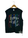 【中古】punktum/タンクトップ/FREE/コットン/BLK/総柄【メンズウェア】