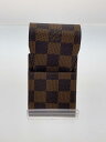 【中古】LOUIS VUITTON◆エテュイ・シガレット_ダミエ・エベヌ_BRW/--/BRW/メンズ【服飾雑貨他】