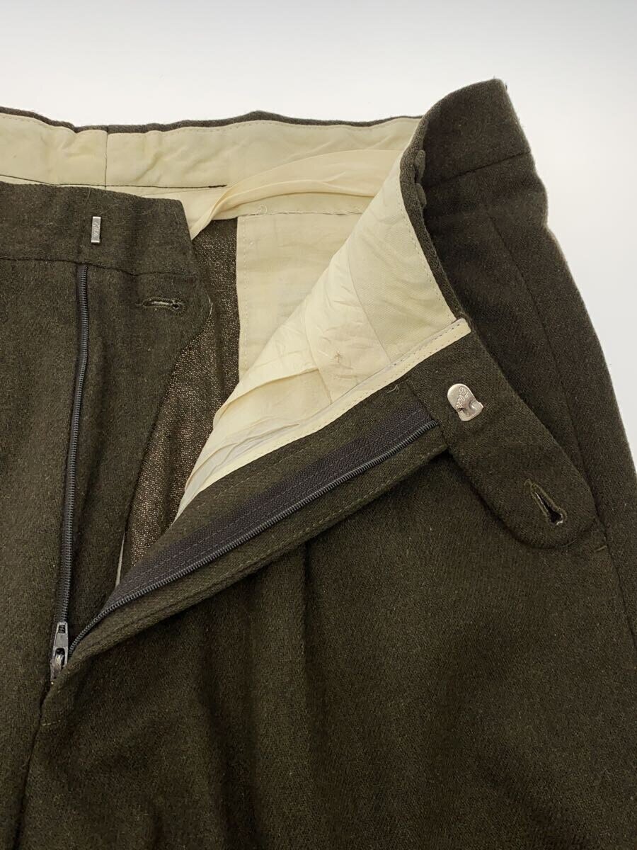 【中古】Guy Laroche◆スラックスパンツ/30/ウール/カーキ【メンズウェア】
