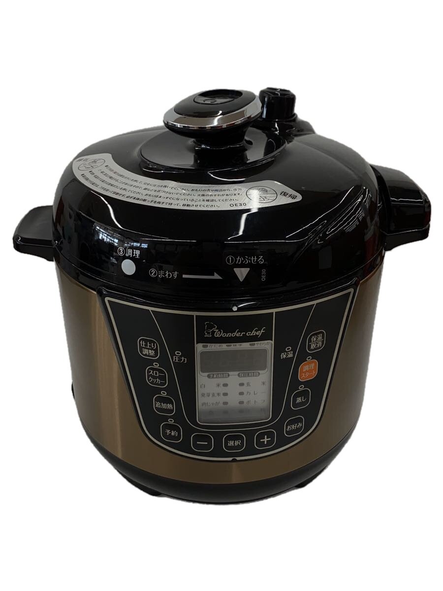 【中古】ワンダーシェフ◆マイコン電気圧力鍋ホットプレート・グリル鍋/OEDC30【家電・ビジュアル・オー..