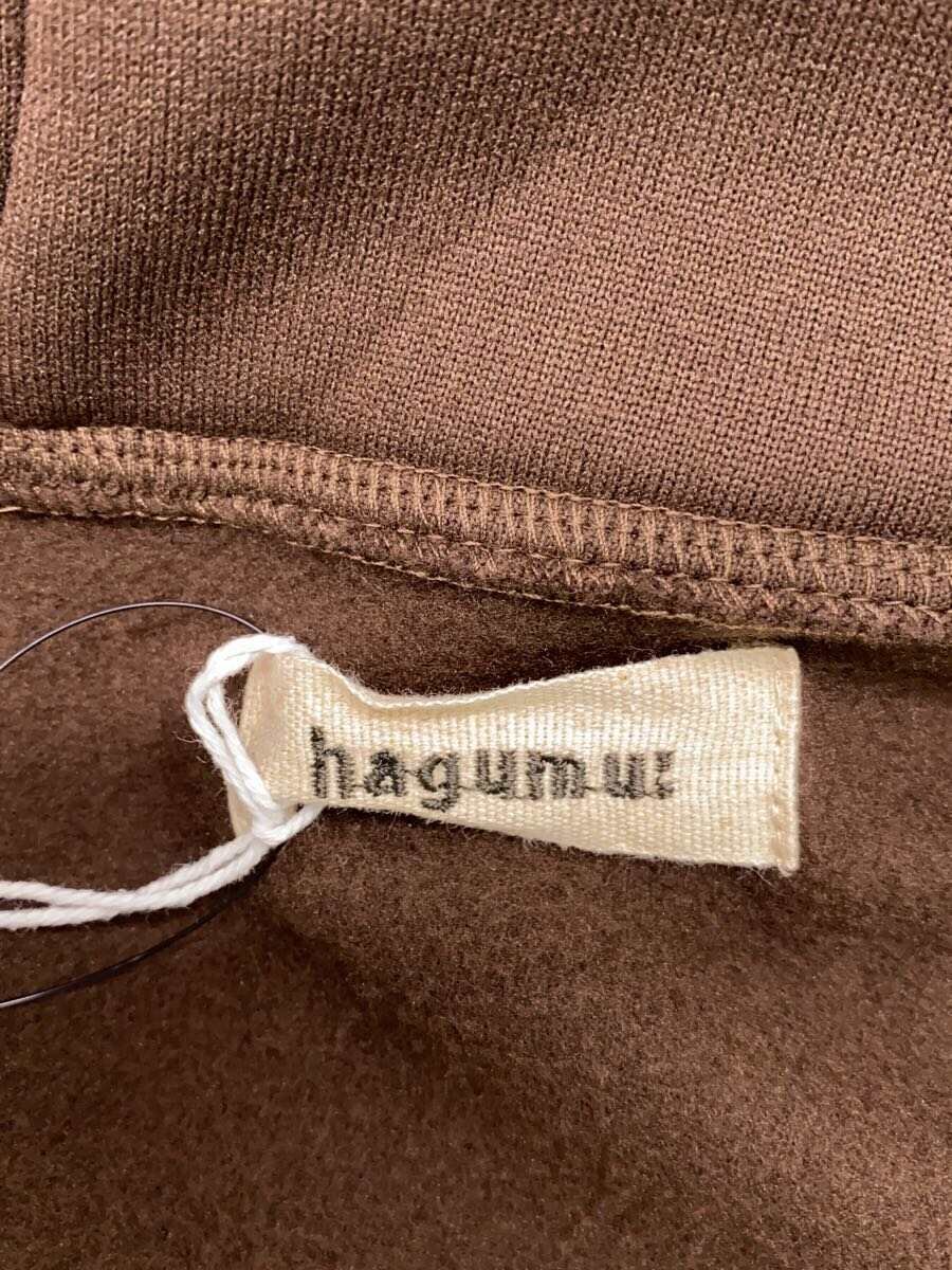 【中古】hagumu◆コート/FREE/ポリエステル/BRW/無地/24001【レディースウェア】