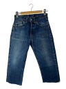 【中古】Levi’s◆98年製/USA製/ボタン裏555/バレンシア/ビックE/カットオフ/32/デニム/ブルー【メンズウェア】(4)