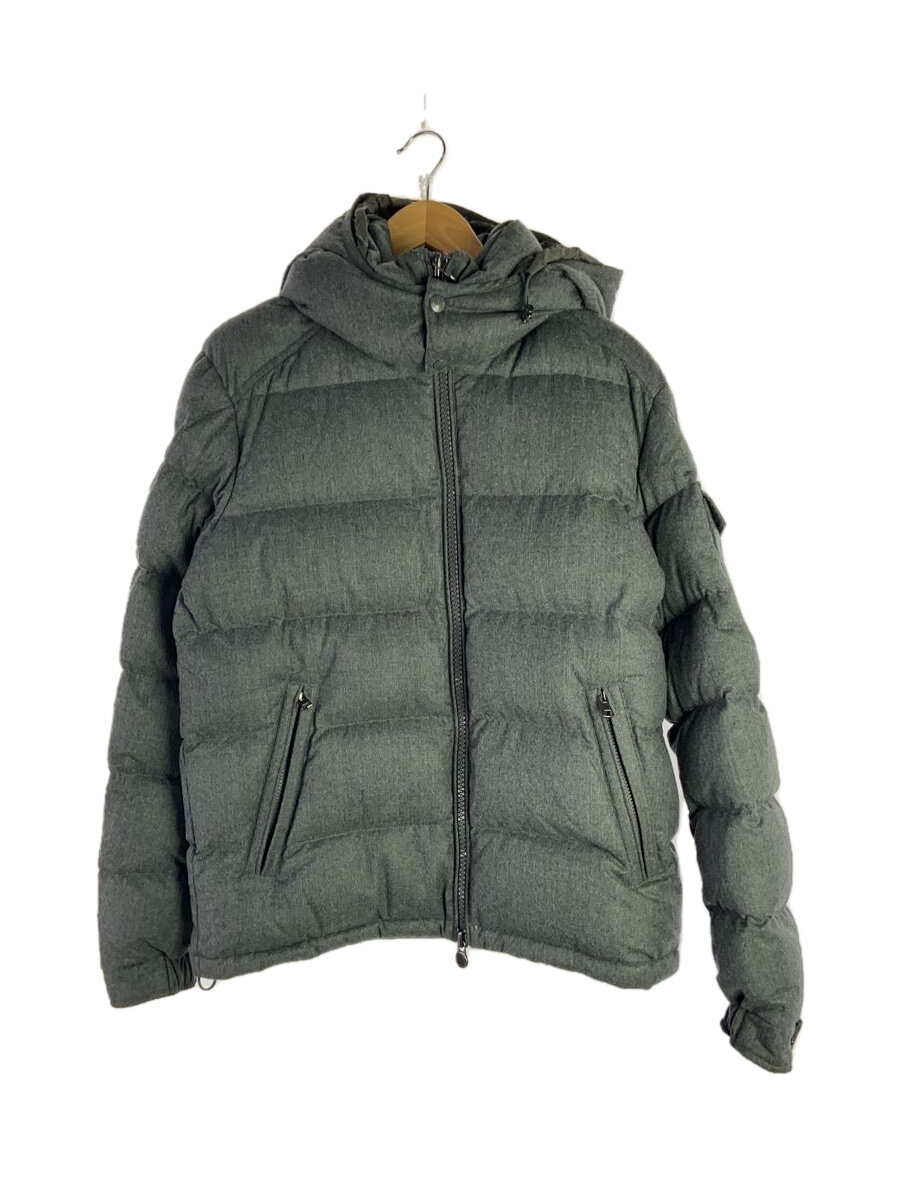 【中古】MONCLER◆MONTGENEVRE/ダウンジャケット/3/ウール/GRY/H20911A53700//【レディースウェア】