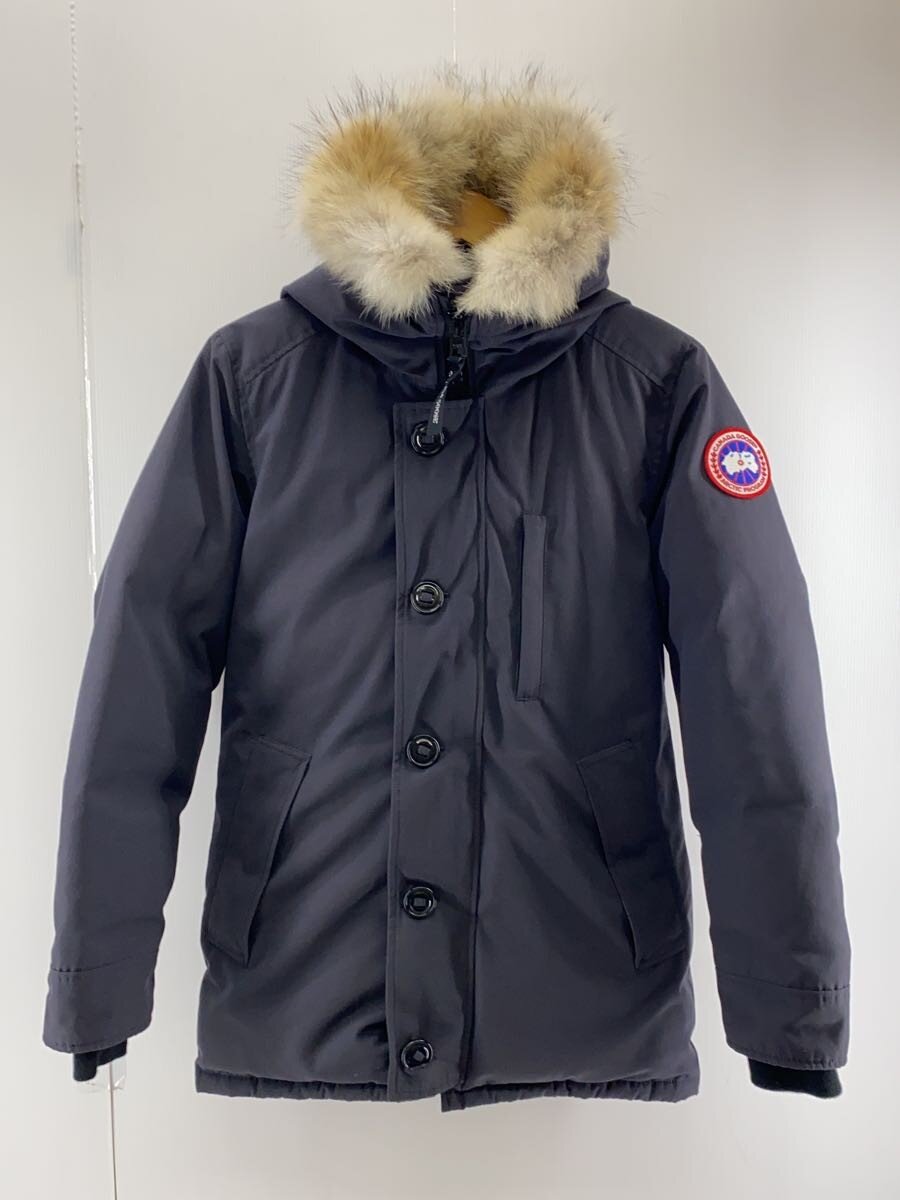 【中古】CANADA GOOSE◆Jasper Parka/ダウンジャケット/XS/ポリエステル/NVY/3438JM【レディースウェア】