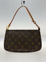 【中古】LOUIS VUITTON◆1)ポシェット・アクセソワール_モノグラム・キャンバス_BRW/PVC/BRW【バッグ】