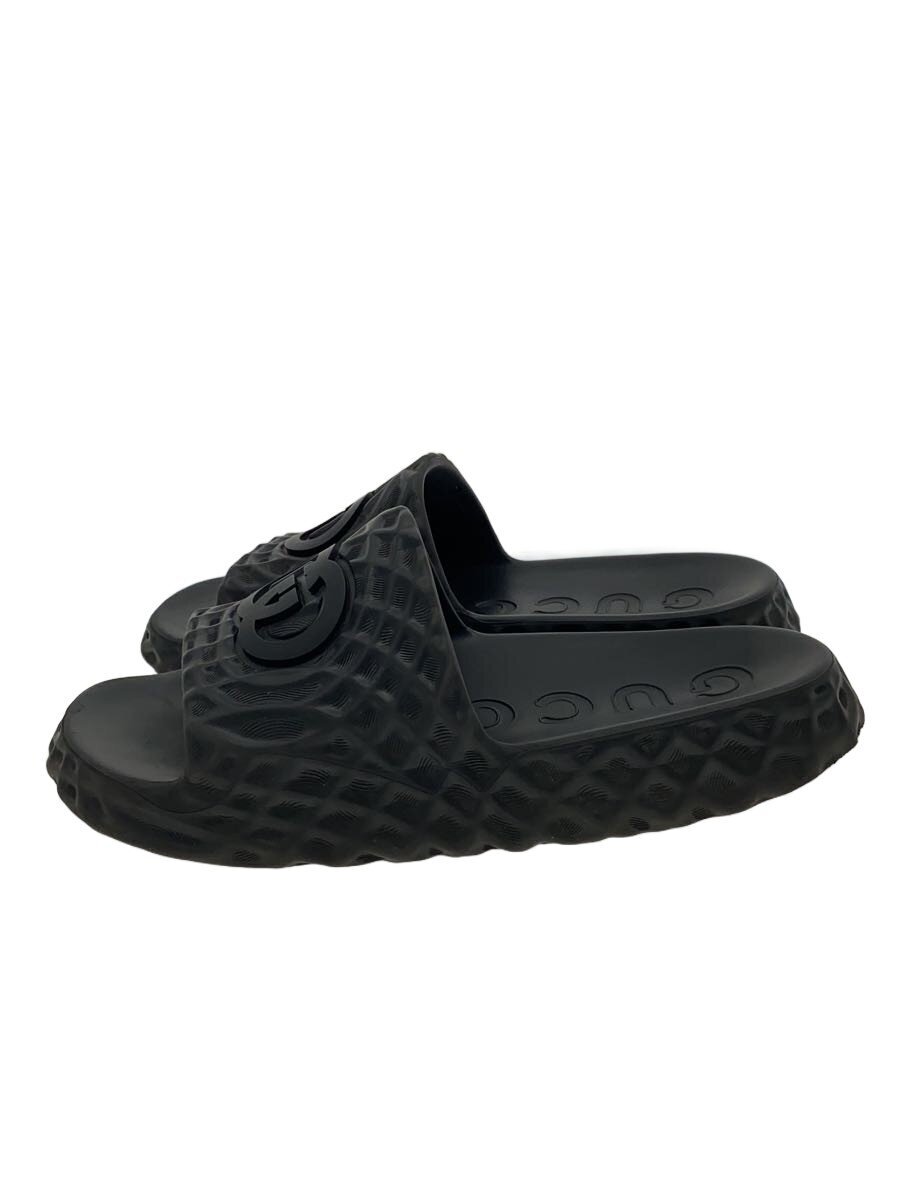 【中古】GUCCI◆サンダル/--/BLK【シューズ】