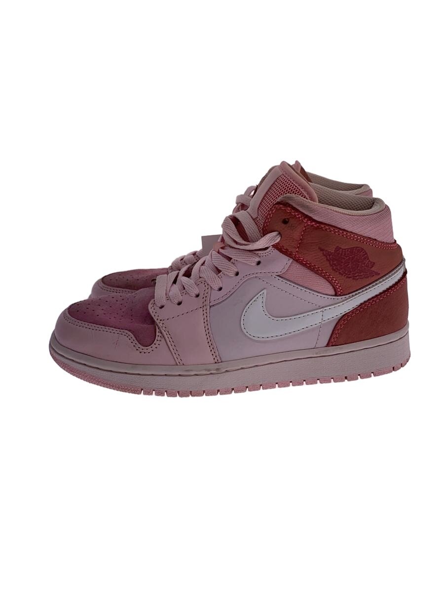 NIKE◆Air Jordan 1 Mid Digital/ハイカットスニーカー/24cm/PNK/CW5379-600