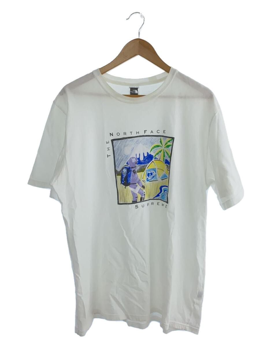 【中古】THE NORTH FACE◆Tシャツ_NT02203I/L/コットン/ホワイト【メンズウェア】