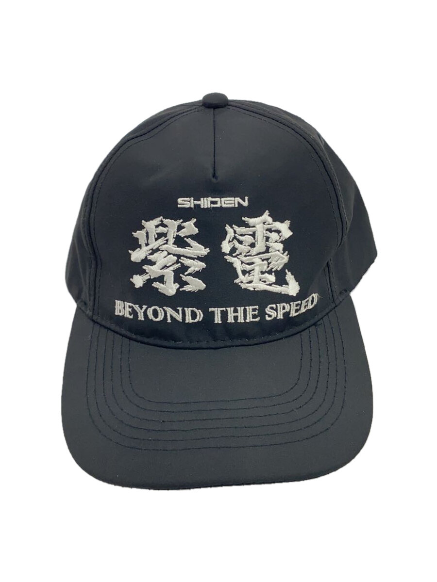 【中古】SHIDEN◆紫電/レーシングキャップ/キャップ/FREE/ポリエステル/BLK/メンズ【服
