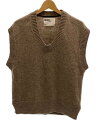 【中古】MHL.◆ニットベスト(厚手)/2/ウール/BRW/595-2261503【レディースウェア】