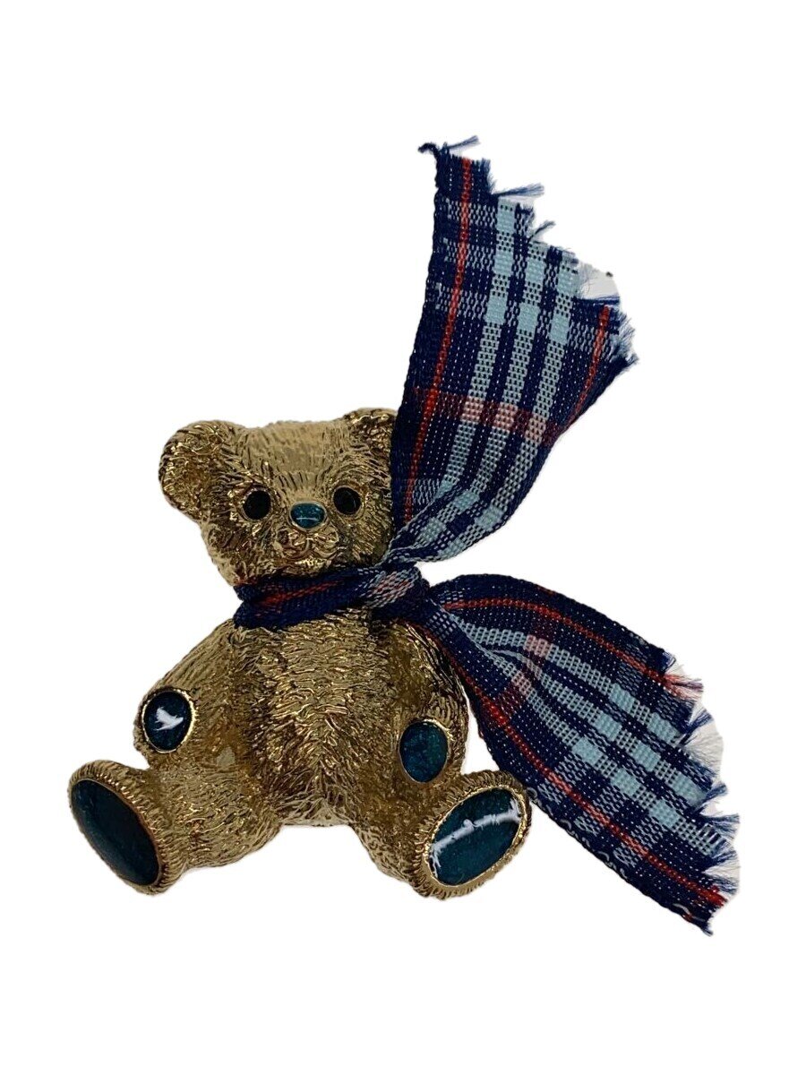 【中古】BURBERRYS◆クマ/ブローチ/ゴールド/レディース【服飾雑貨他】