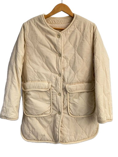 【中古】ZARA◆フリースジャケット/13/ポリエステル/WHT【レディースウェア】 【中古】ZARA◆フリースジャケット/13/ポリエステル/WHT【レディースウェア】