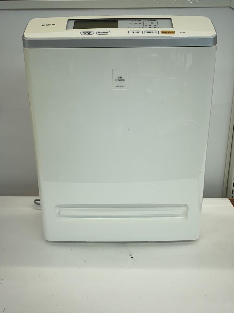 【中古】IRIS OHYAMA◆モニター付き空気清浄機 MSAP-AC100/WHT/17畳/消臭・除菌・脱臭【家電・ビジュア..