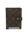 【中古】LOUIS VUITTON◆手帳カバー/--/BRW/レディース/R20005【服飾雑貨他】