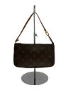 【中古】LOUIS VUITTON◆1)ポシェット・アクセソワール_モノグラム・キャンバス_BRW/PVC/BRW【バッグ】