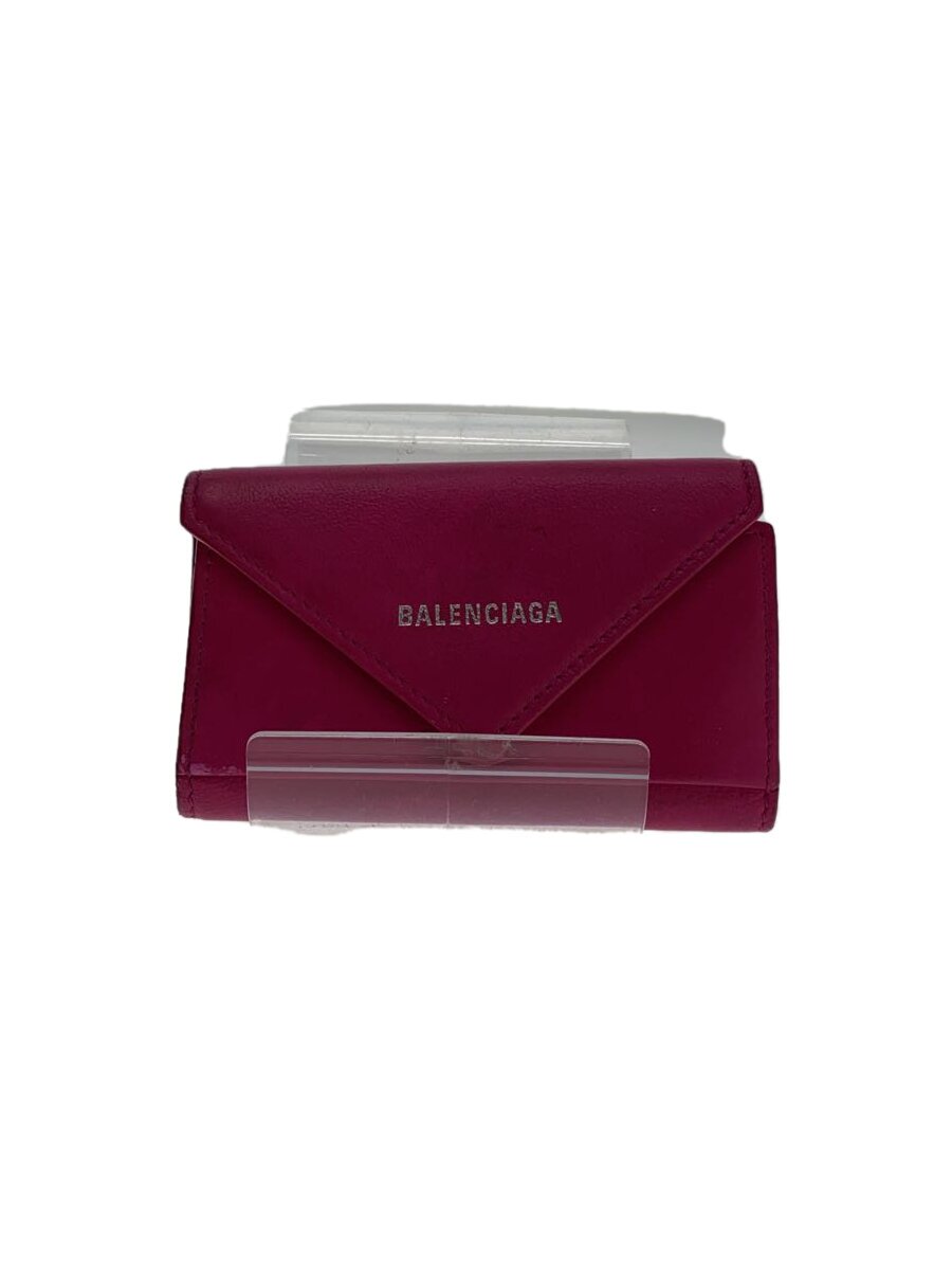 【中古】BALENCIAGA◆キーケース/レザー/PNK/レディース/499204【服飾雑貨他】
