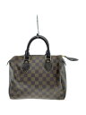 【中古】LOUIS VUITTON◆1)スピーディ25_ダミエ・エベヌ_BRW/PVC/BRW/ベタつき/ミニボストン/バッグ【バッグ】