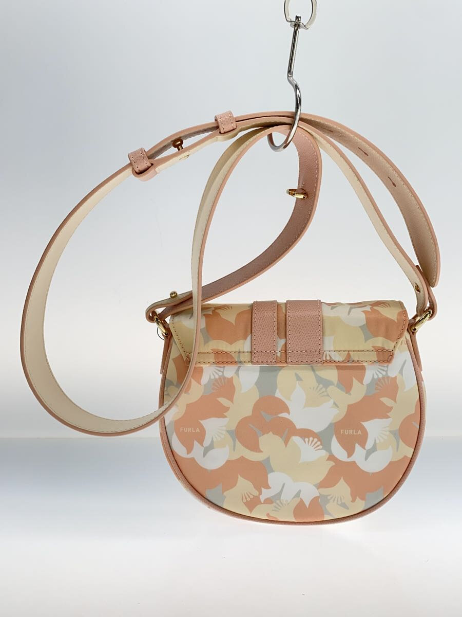 【中古】FURLA◆ショルダーバッグ/--/PNK/花柄【バッグ】