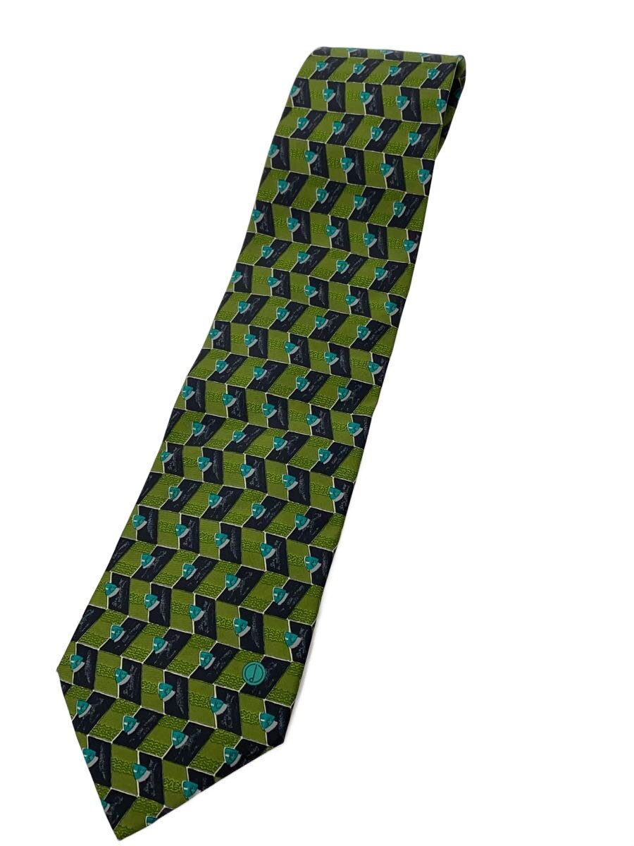 【中古】dunhill◆ネクタイ/シルク/GRN