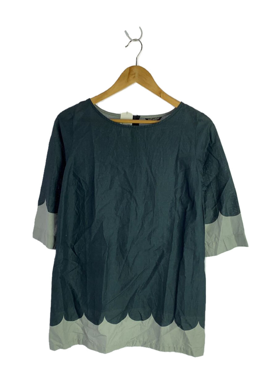 【中古】marimekko◆長袖シャツ/34/コットン/BLK【レディースウェア】