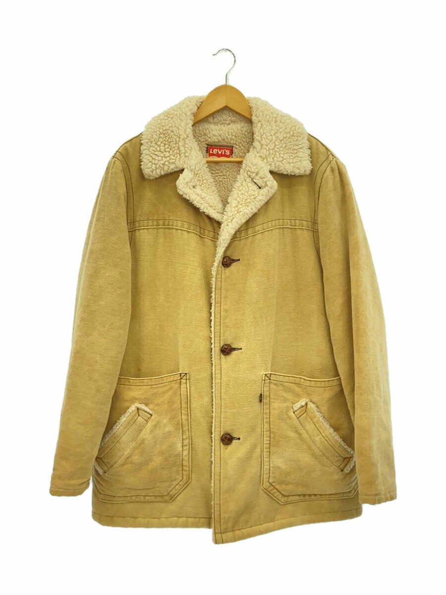 【中古】Levi’s◆USA製/裏ボアジャケット/M/コットン/BEG【メンズウェア】