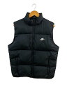 【中古】NIKE◆ダウンジャケット/M/ポリエステル/BLK/無地【メンズウェア】(4)