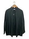 【中古】Graphpaper◆長袖シャツ/2/コットン/GRY/無地/GM243-50001B//【メンズウェア】