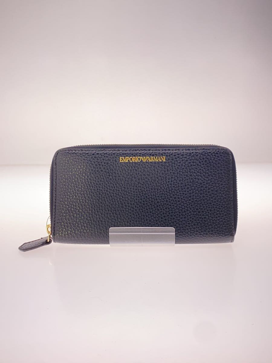 【中古】EMPORIO ARMANI◆長財布/--/BLK/メンズ【服飾雑貨他】