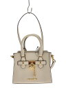 【中古】MICHAEL KORS◆XSサッチェル クロスボディバッグ/レザー/IVO/35H3GHMC0L【バッグ】