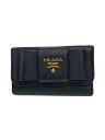 【中古】PRADA◆サフィアーノ/6連キーケース/レザー/BLK/レディース【服飾雑貨他】