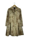 【中古】LANVIN COLLECTION◆コート/40/ポリエステル/BEG/レオパード/K1C1111【レディースウェア】(4)