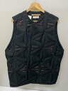 【中古】NICENESS◆GENESIS総柄刺繍ベスト/M/コットン/BLK/NN-VSPM01TW//【メンズウェア】