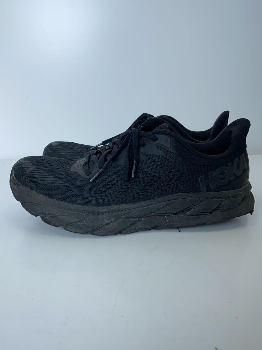 【中古】HOKA(HOKA ONE ONE)◆ローカットスニーカー/CLIFTON7/27.5cm/BLK/F27220I【シューズ】