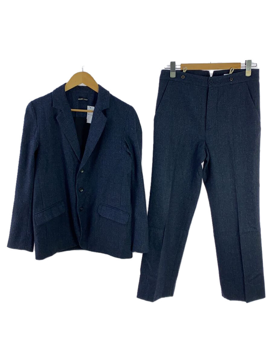 【中古】FRANKLEDER◆セットアップ/XS/ウール/NVY/千鳥格子/0922061【メンズウェア】