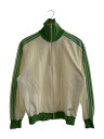 【中古】adidas◆70s~80s/西ドイツ/デサント/ジャージ/4/ポリエステル/CRM/無地//【レディースウェア】