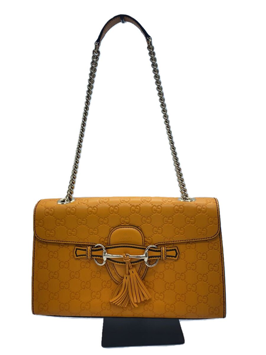 GUCCI - 【中古】GUCCI◆エミリー/ショルダーバッグ/レザー/ORN/295402【バッグ】
