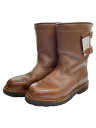 【中古】Paraboot◆SANGLIER/サングリエ/エンジニア/ペコスブーツ/--/BRW/レザー【シューズ】