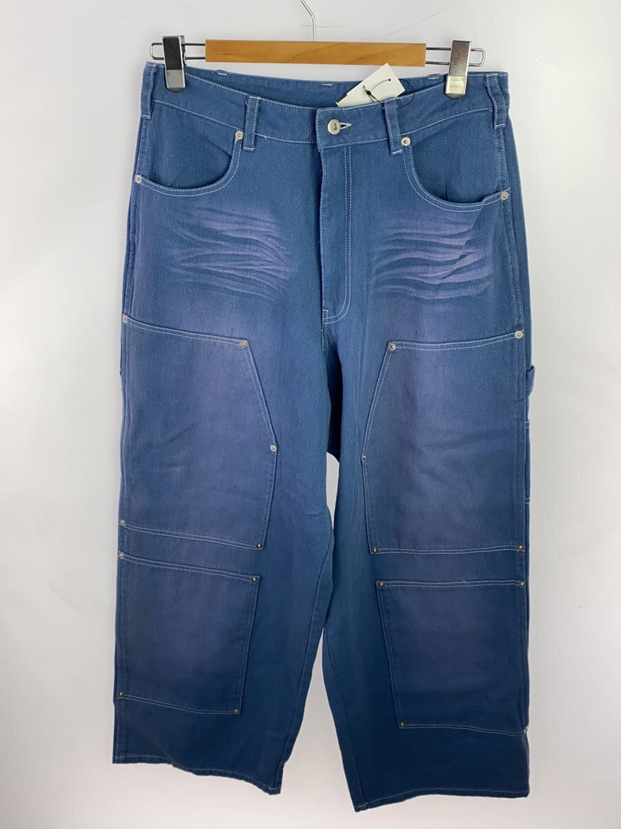 【中古】WISH FOR EVER◆ボトム/L/コットン/BLU/無地/WF011010BW【メンズウェア】のサムネイル