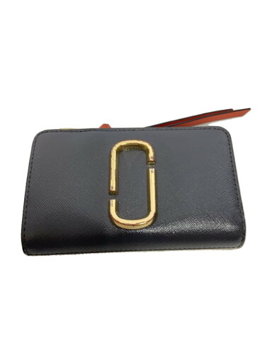 【中古】THE MARC JACOBS◆2つ折り財布/レザー/GRY/無地/レディース【服飾雑貨他】 【中古】THE MARC JACOBS◆2つ折り財布/レザー/GRY/無地/レディース【服飾雑貨他】