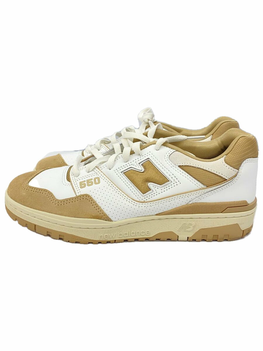 【中古】NEW BALANCE◆BB550/ホワイト/28cm/WHT【シューズ】