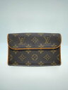 【中古】LOUIS VUITTON◆ポシェット・フロランティーヌ_モノグラム・キャンバス_BRW/PVC/BRW/ベタつき/ミニポーチ【バッグ】