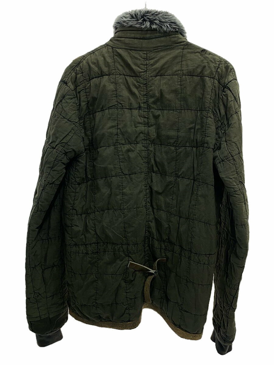 【中古】gilet◆ジレ/ミリタリージャケット/L/コットン/KHK/カーキ/ファー取り外し不可【メンズウェア】