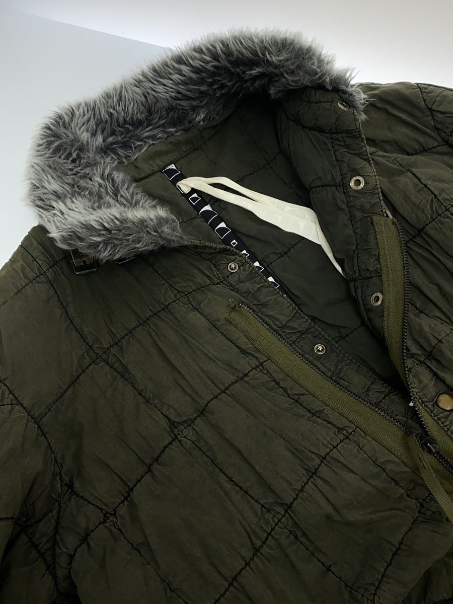 【中古】gilet◆ジレ/ミリタリージャケット/L/コットン/KHK/カーキ/ファー取り外し不可【メンズウェア】