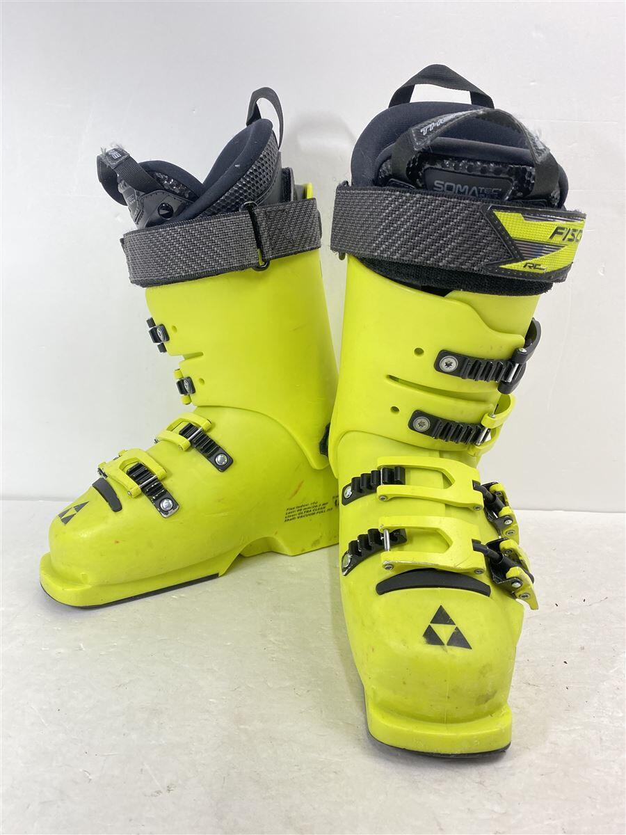【中古】FISCHER◆スキーブーツ/22.5cm/YLW/アダルト/RC4 100 VACUUM【スポーツ】