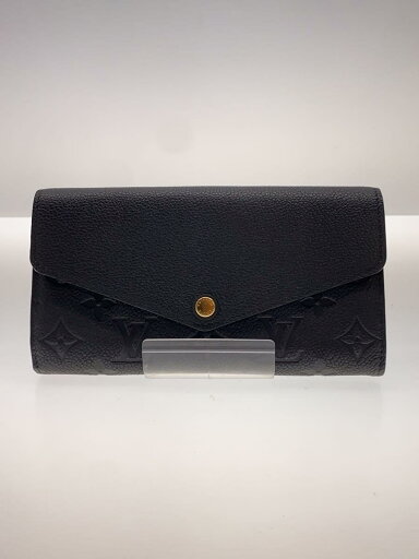 【中古】LOUIS VUITTON◆ポルト・フォイユ・サラ_モノグラム・アンプラント_BLK/レザー/BLK/レディース【服飾雑貨他】 【中古】LOUIS VUITTON◆ポルト・フォイユ・サラ_モノグラム・アンプラント_BLK/レザー/BLK/レディース【服飾雑貨他】