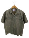 【中古】SON OF THE CHEESE◆FLAP Shirt/色あせ数か所有/半袖シャツ/M/コットン/GRY/SC1910-SH18【メンズウェア】(4)