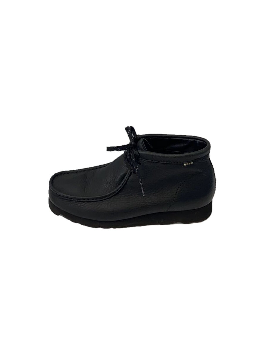 【中古】Clarks◆チャッカブーツ/UK9/BLK/レザー/21621【シューズ】