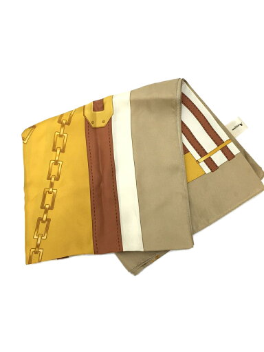 【中古】Aquascutum◆スカーフ/シルク/BEG/総柄/レディース【服飾雑貨他】 【中古】Aquascutum◆スカーフ/シルク/BEG/総柄/レディース【服飾雑貨他】