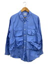 【中古】EDIFICE◆長袖シャツ/L/コットン/BLU/無地/22-050-300-8210-1-0【メンズウェア】